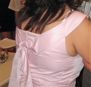 Vestido de cóctel rosa