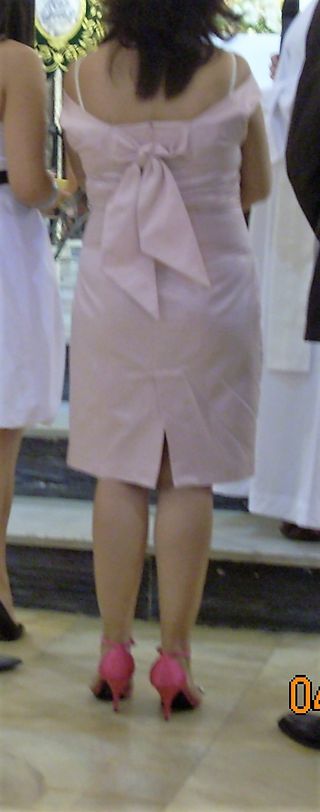 Vestido de cóctel rosa