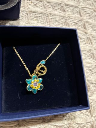 Collar Swarovski Dorado y Verde