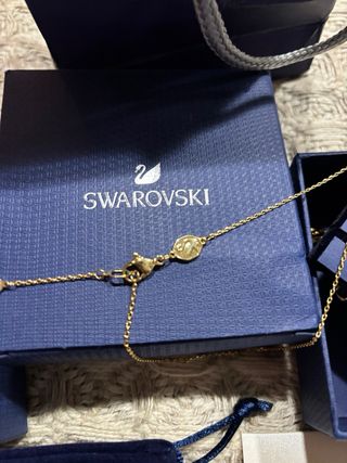 Collar Swarovski Dorado y Verde