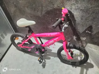 Bicicleta infantil rosa ELEGANT 16