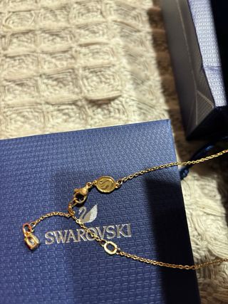 Collar Swarovski Verde y Dorado