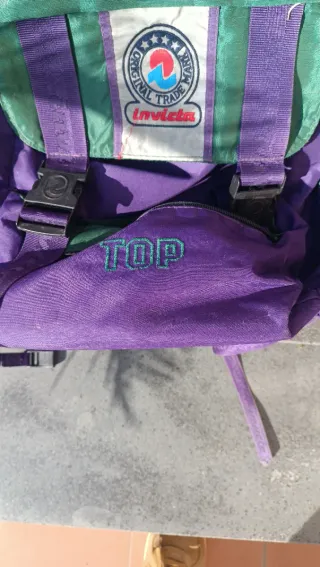 Zaino Invicta Top Viola e Verde