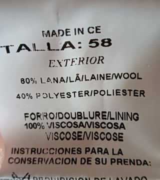 Blazer lana gris T58