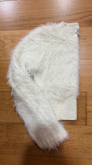 Jersey pelo Zara crop top talla S