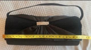 Borsa elegante nera con strass