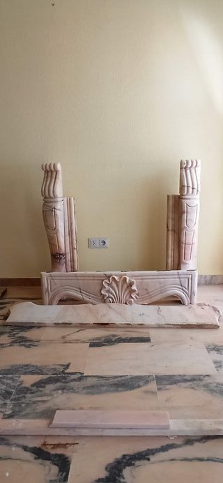 Chimenea Mármol Rosa Portugués