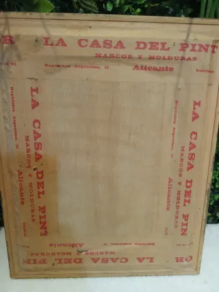 Antiguo cuadro  El diluvio,le deluge.