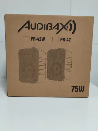 Altavoces AUDIBAX 42W Blancos NUEVOS