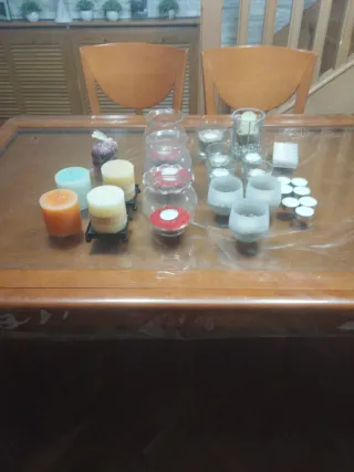 Velas y Soportes de Cristal y Metal