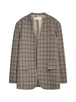 Chaqueta Adolfo Domínguez cuadros beige