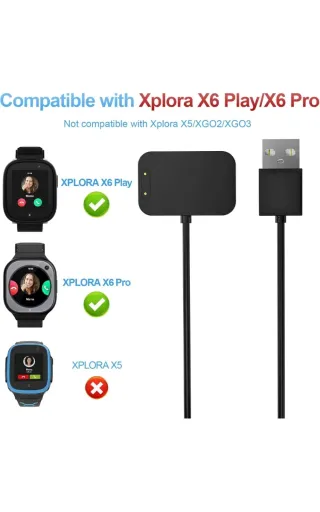Cable Cargador Magnético Xplora X6 Play / X6 Pro