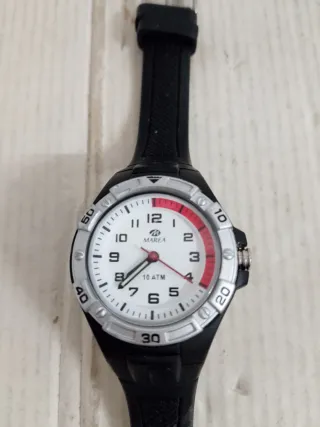 Reloj Deportivo Marea Infantil Negro/Blanco