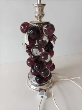 Lámpara Murano Vintage Vidrio Morado