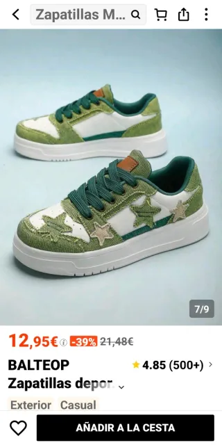 Zapatillas BALTEOP verdes y blancas