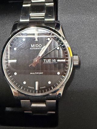Reloj Mido Multifort Negro y Plateado