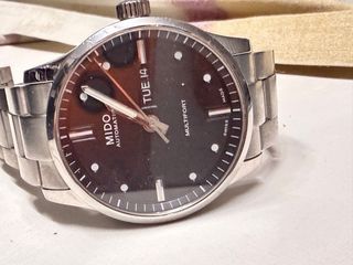 Reloj Mido Multifort Negro y Plateado