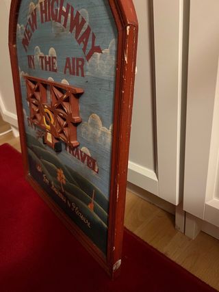 Cuadro Vintage Avión The New Highway