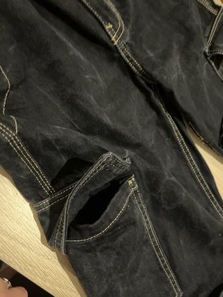 Pantalón cargo Bershka negro mujer T.32