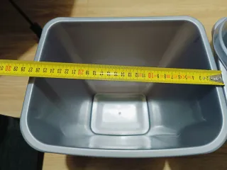 Set 3 Papeleras Plástico Gris