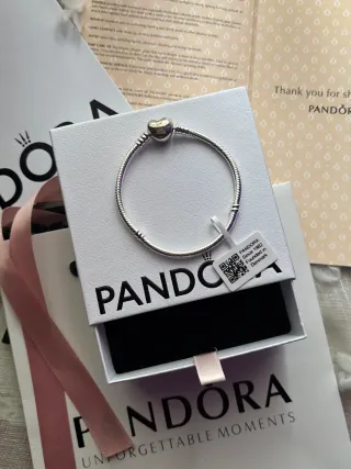 Pulsera Pandora Corazón Mickey Mouse Brillante