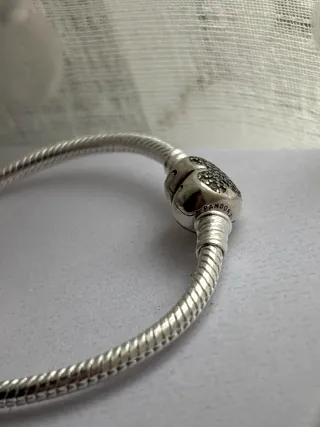 Pulsera Pandora Corazón Mickey Mouse Brillante