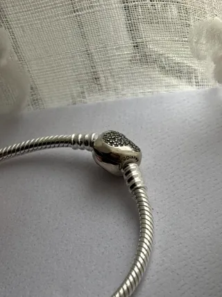 Pulsera Pandora Corazón Mickey Mouse Brillante