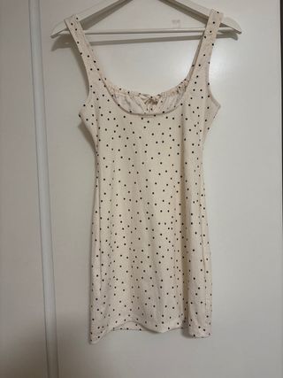 Vestido corto lunares tirantes