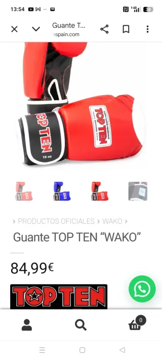 Pack Kick Boxing Guantes y Peto