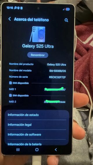Samsung S25 Ultra Plata