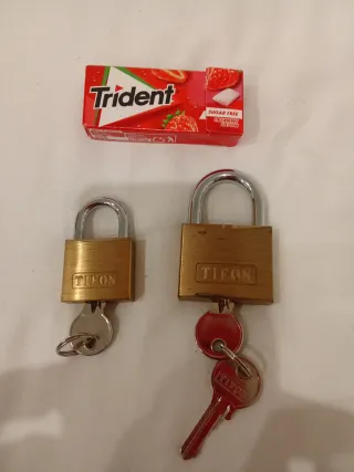 2 Candados Tifon con llaves