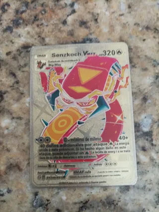 Cartas Pokémon Metálicas Doradas