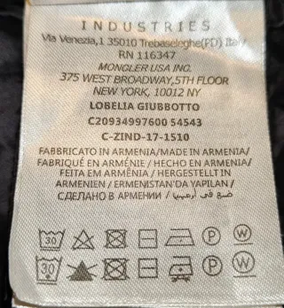 Chaqueta Moncler Negra Hombre