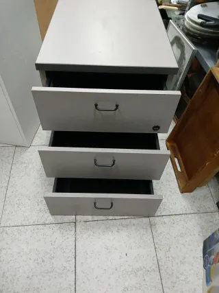 Cajonera gris 3 cajones