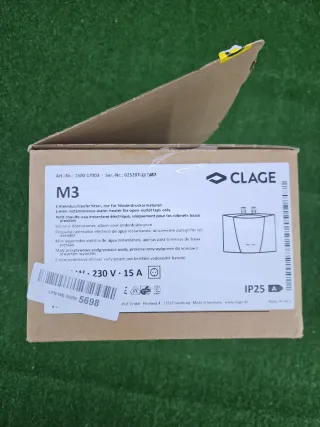 Calentador de agua CLAGE E-KLEIN M3