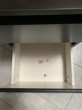 Mesilla de noche gris