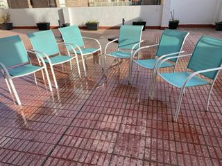 6 Sillas de exterior