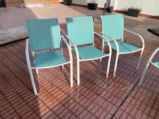 6 Sillas de exterior