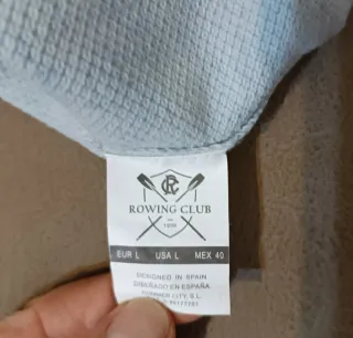 Suéter Hombre Azul Claro Talla L Rowing Club