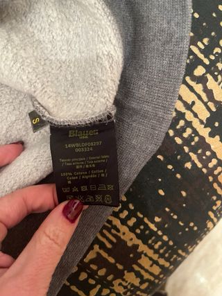 Sudadera Blauer Gris Talla S Mujer