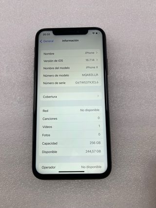 iPhone X 256GB Negro
