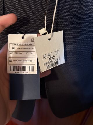 Traje de chaqueta gris