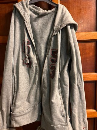 Sudadera Nike Gris con Cremallera