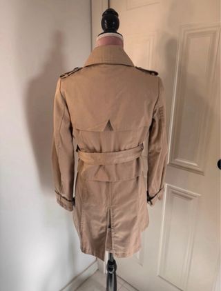 Abrigo Mango Beige Mujer