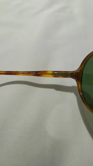 Gafas Gucci Redondas Carey y Cristal Verde