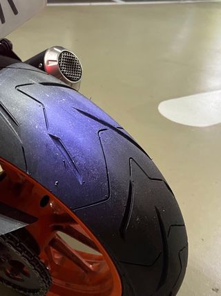 KTM Duke 390 ABS Gris Blanca