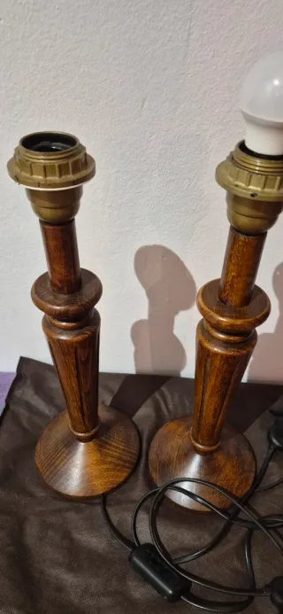 Lámparas Vintage Madera (Base)