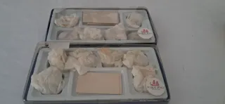 12 Tarjeteros Manzana Metal