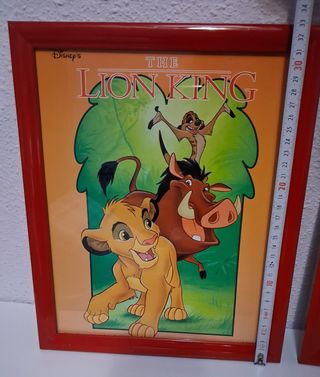 2 Cuadros Disney Infantil Marco Aluminio