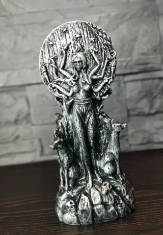 Statua Ecate Dea Gotica Esoterica Scultura Goth